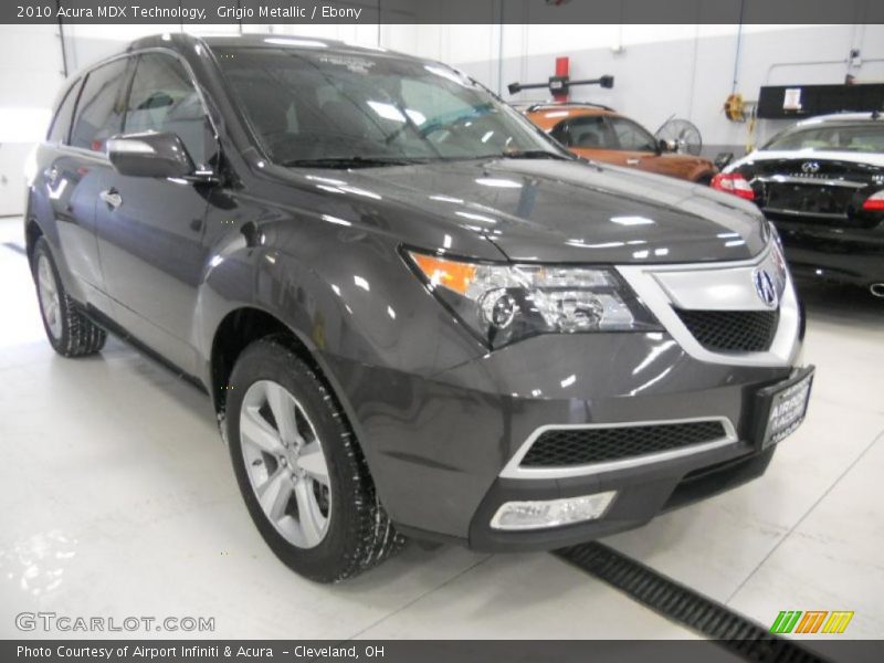 Grigio Metallic / Ebony 2010 Acura MDX Technology