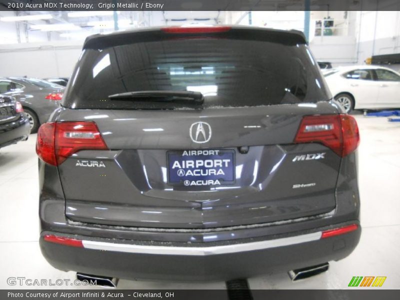 Grigio Metallic / Ebony 2010 Acura MDX Technology