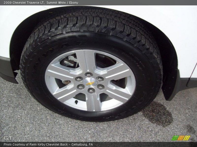 Summit White / Ebony 2009 Chevrolet Traverse LT
