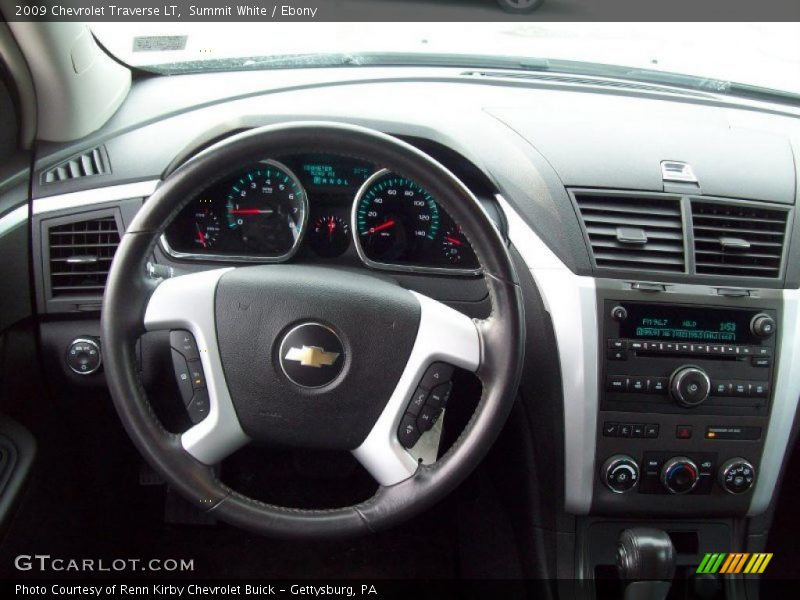 Summit White / Ebony 2009 Chevrolet Traverse LT