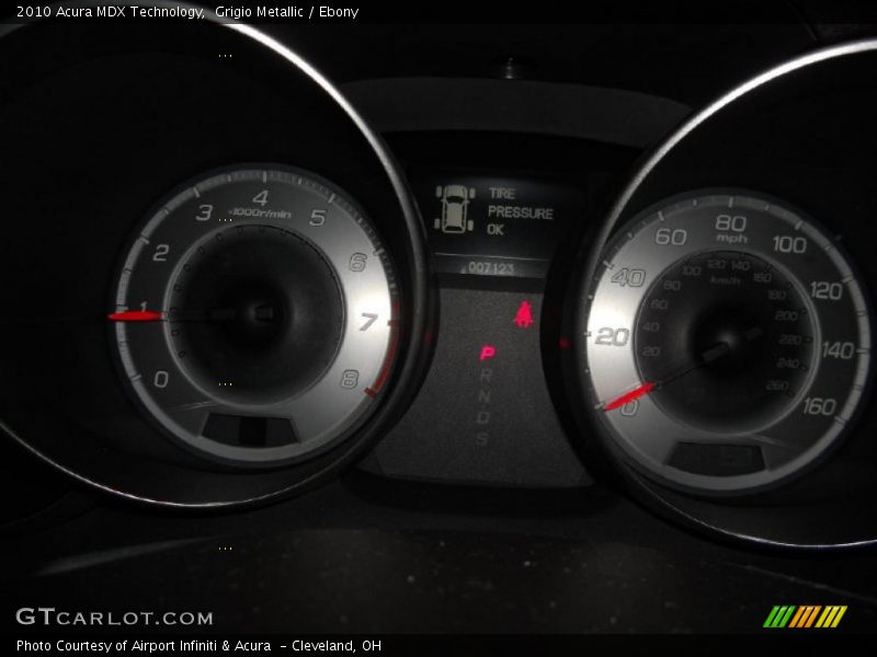 Grigio Metallic / Ebony 2010 Acura MDX Technology