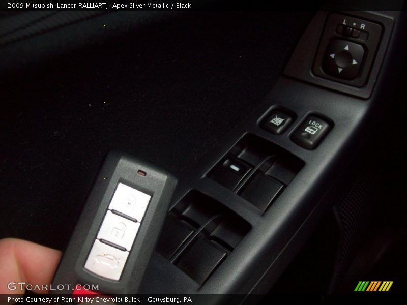 Apex Silver Metallic / Black 2009 Mitsubishi Lancer RALLIART