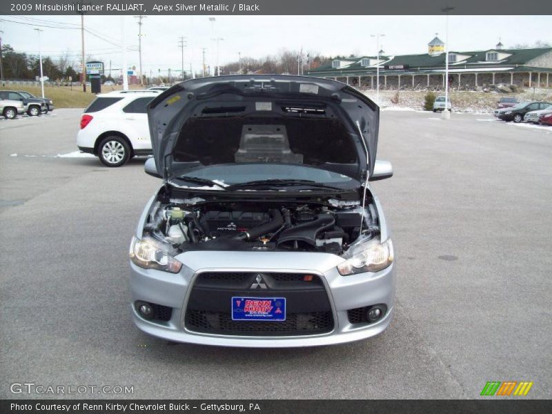 Apex Silver Metallic / Black 2009 Mitsubishi Lancer RALLIART
