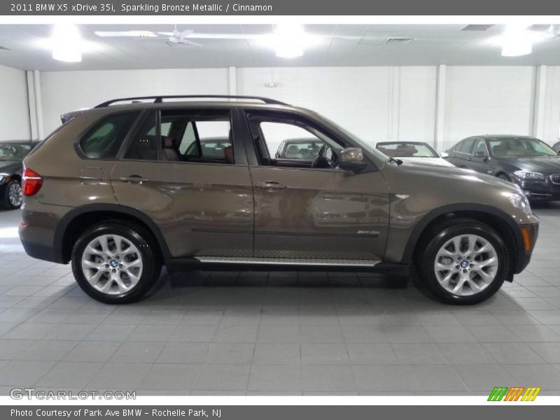 Sparkling Bronze Metallic / Cinnamon 2011 BMW X5 xDrive 35i