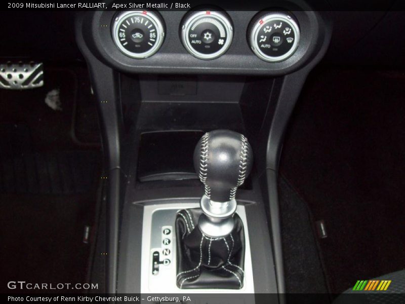 Apex Silver Metallic / Black 2009 Mitsubishi Lancer RALLIART