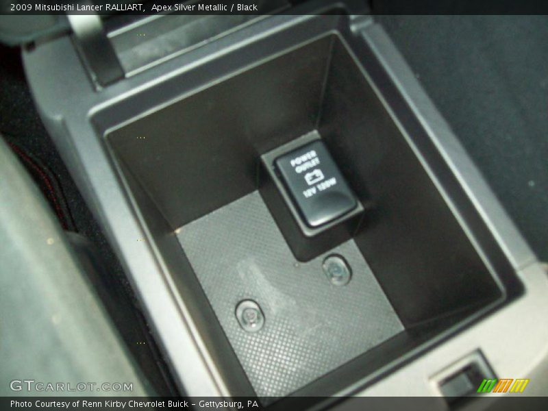 Apex Silver Metallic / Black 2009 Mitsubishi Lancer RALLIART