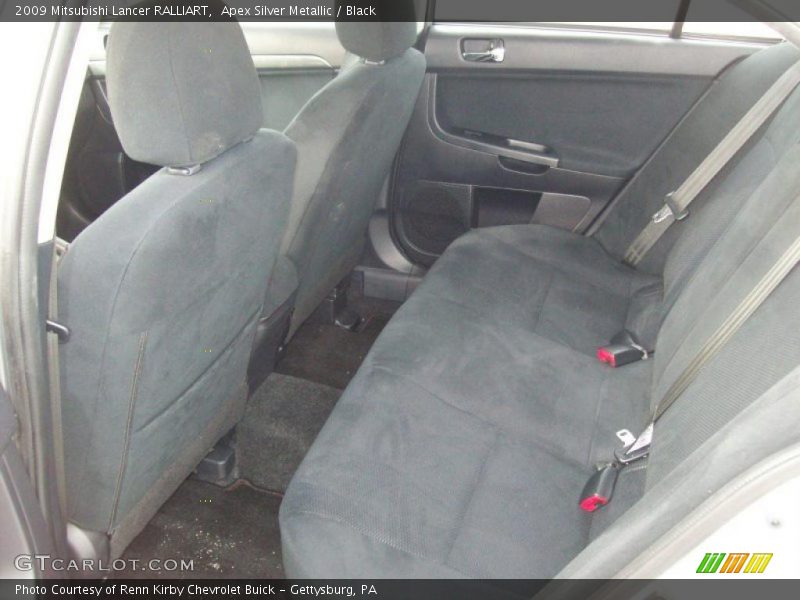 Apex Silver Metallic / Black 2009 Mitsubishi Lancer RALLIART