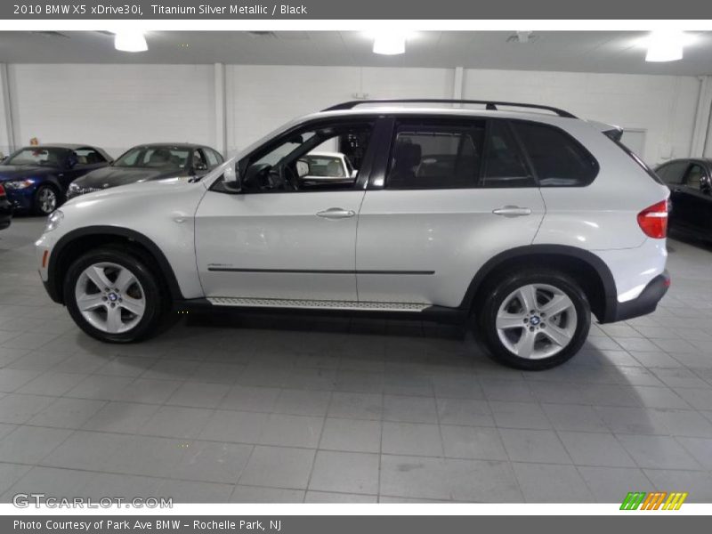 Titanium Silver Metallic / Black 2010 BMW X5 xDrive30i