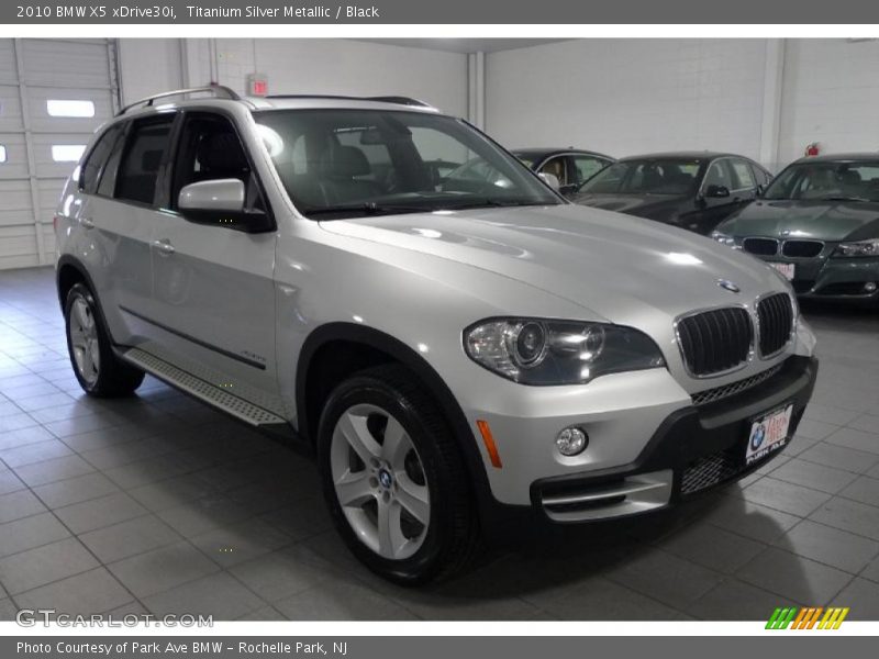 Titanium Silver Metallic / Black 2010 BMW X5 xDrive30i
