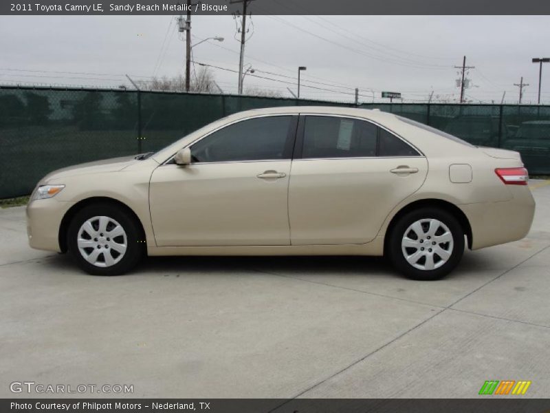 Sandy Beach Metallic / Bisque 2011 Toyota Camry LE