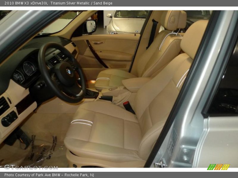 Titanium Silver Metallic / Sand Beige 2010 BMW X3 xDrive30i