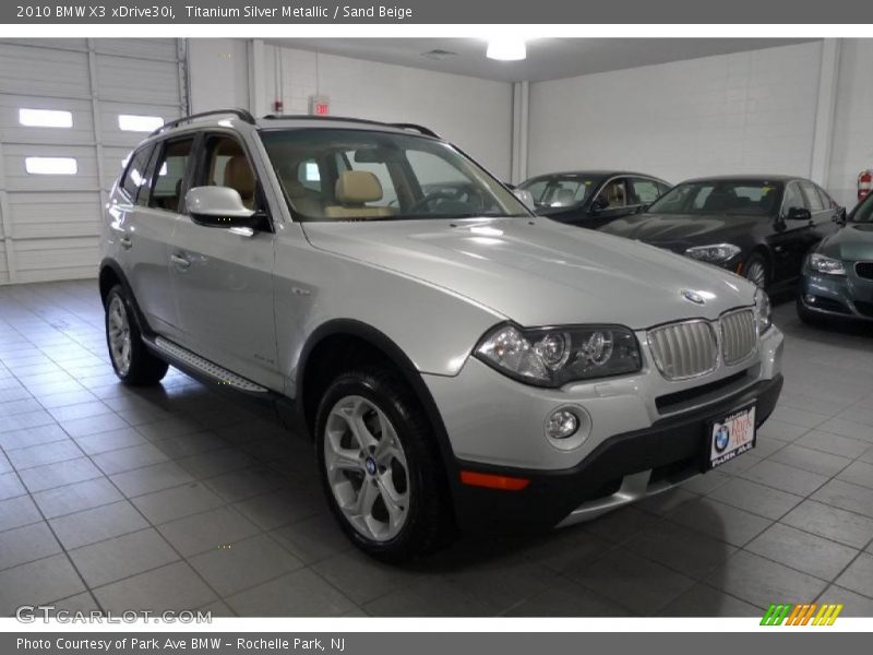 Titanium Silver Metallic / Sand Beige 2010 BMW X3 xDrive30i