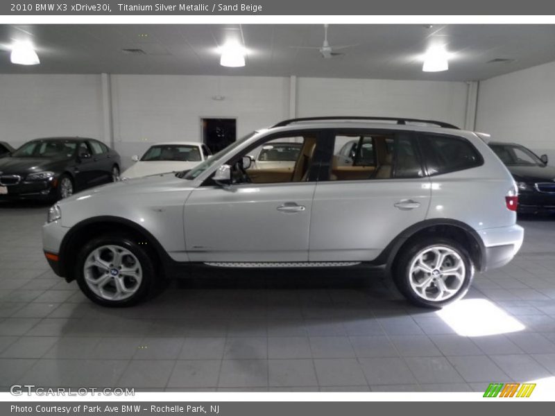 Titanium Silver Metallic / Sand Beige 2010 BMW X3 xDrive30i