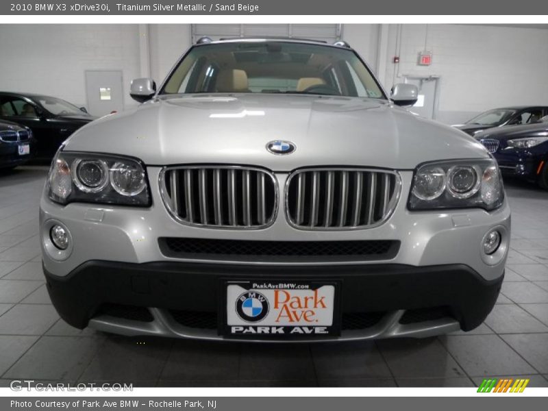 Titanium Silver Metallic / Sand Beige 2010 BMW X3 xDrive30i