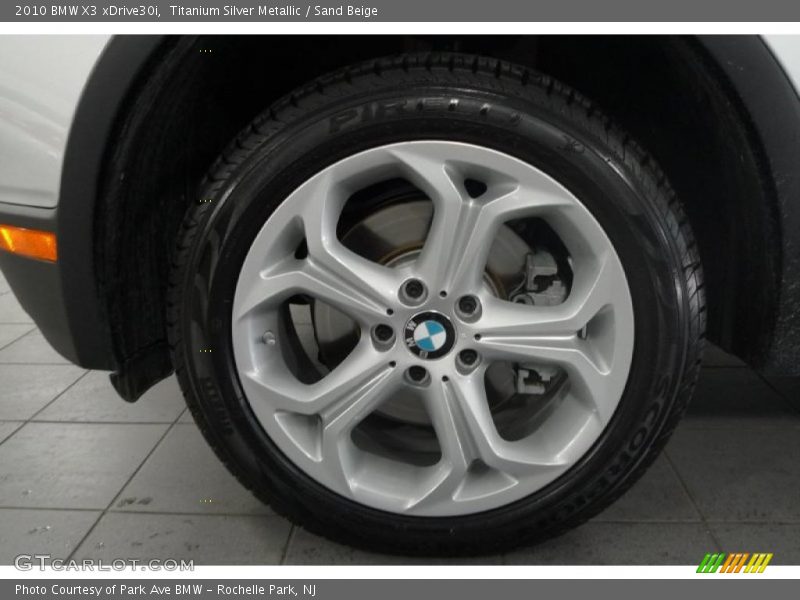 Titanium Silver Metallic / Sand Beige 2010 BMW X3 xDrive30i
