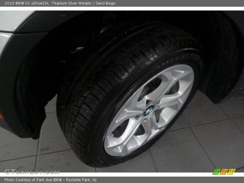 Titanium Silver Metallic / Sand Beige 2010 BMW X3 xDrive30i