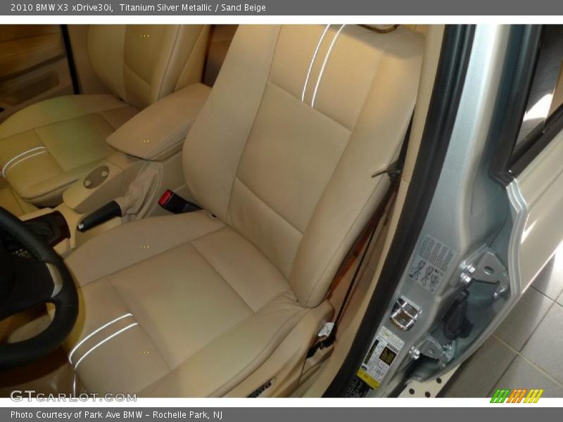 Titanium Silver Metallic / Sand Beige 2010 BMW X3 xDrive30i