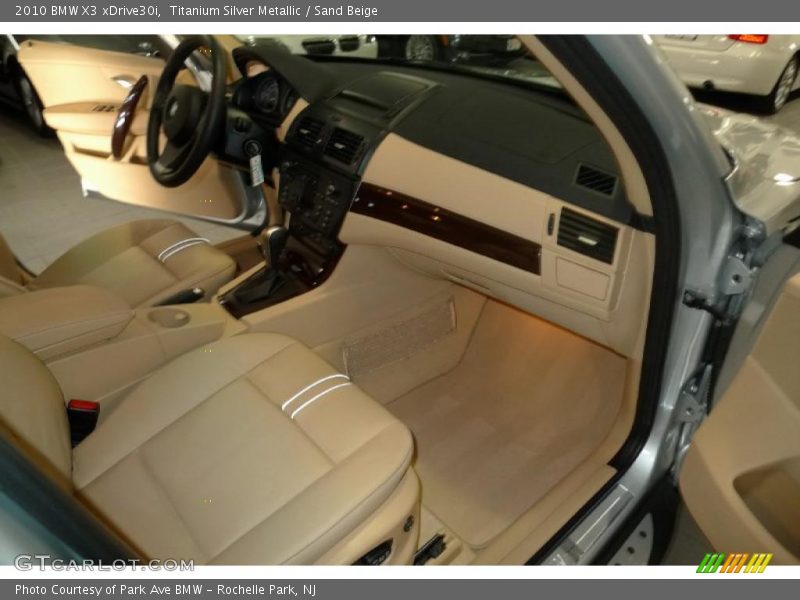 Titanium Silver Metallic / Sand Beige 2010 BMW X3 xDrive30i