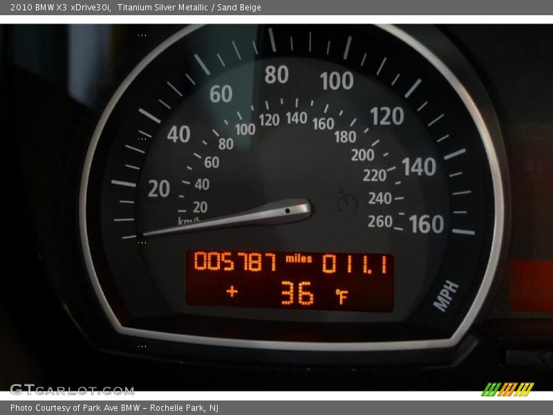 Titanium Silver Metallic / Sand Beige 2010 BMW X3 xDrive30i