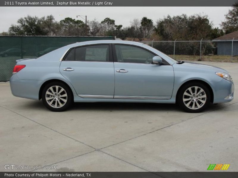 Zephyr Blue Metallic / Light Gray 2011 Toyota Avalon Limited