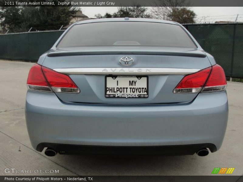 Zephyr Blue Metallic / Light Gray 2011 Toyota Avalon Limited