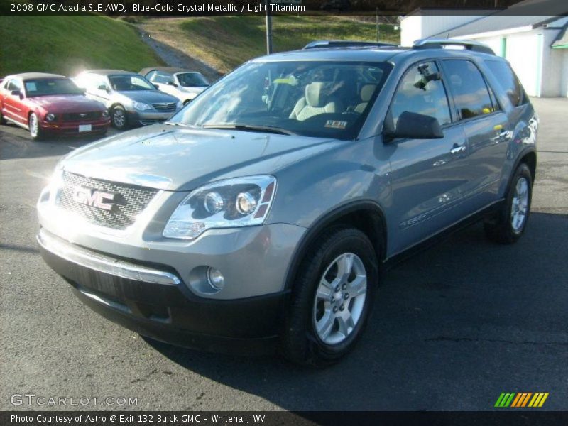 Blue-Gold Crystal Metallic / Light Titanium 2008 GMC Acadia SLE AWD