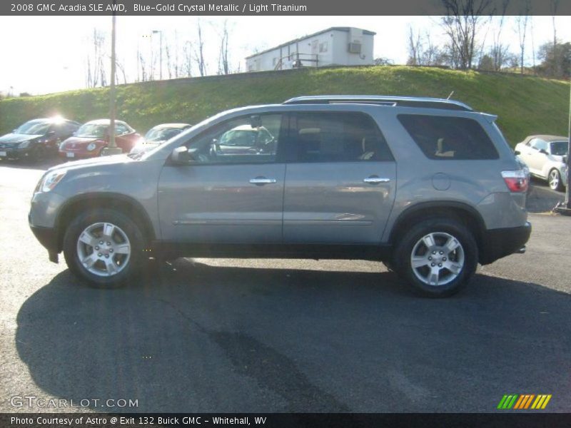 Blue-Gold Crystal Metallic / Light Titanium 2008 GMC Acadia SLE AWD