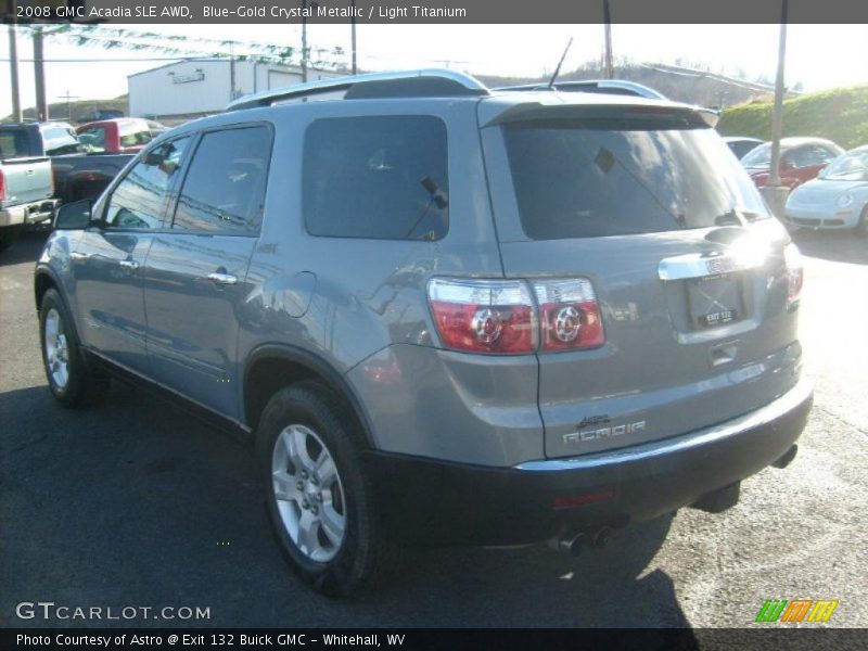 Blue-Gold Crystal Metallic / Light Titanium 2008 GMC Acadia SLE AWD