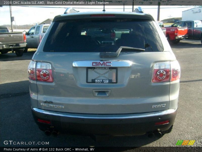 Blue-Gold Crystal Metallic / Light Titanium 2008 GMC Acadia SLE AWD