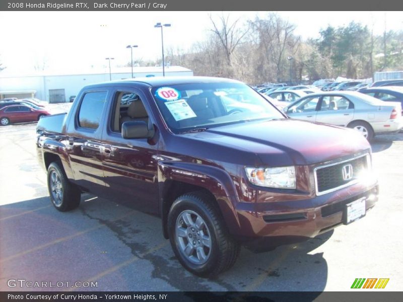 Dark Cherry Pearl / Gray 2008 Honda Ridgeline RTX