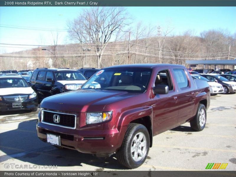 Dark Cherry Pearl / Gray 2008 Honda Ridgeline RTX