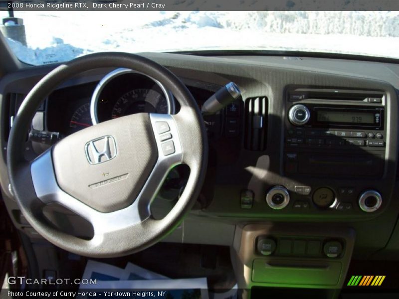 Dark Cherry Pearl / Gray 2008 Honda Ridgeline RTX