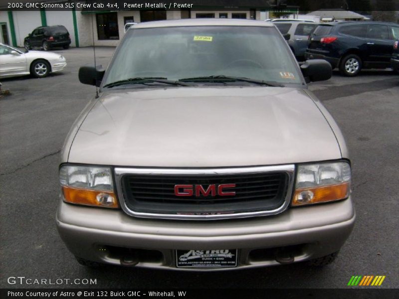 Pewter Metallic / Pewter 2002 GMC Sonoma SLS Crew Cab 4x4