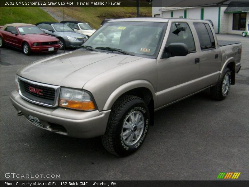 Pewter Metallic / Pewter 2002 GMC Sonoma SLS Crew Cab 4x4