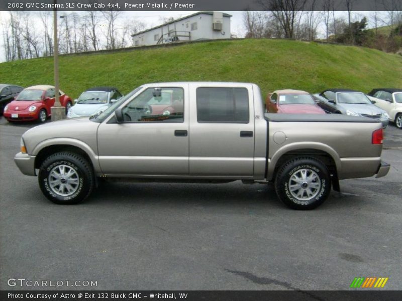  2002 Sonoma SLS Crew Cab 4x4 Pewter Metallic