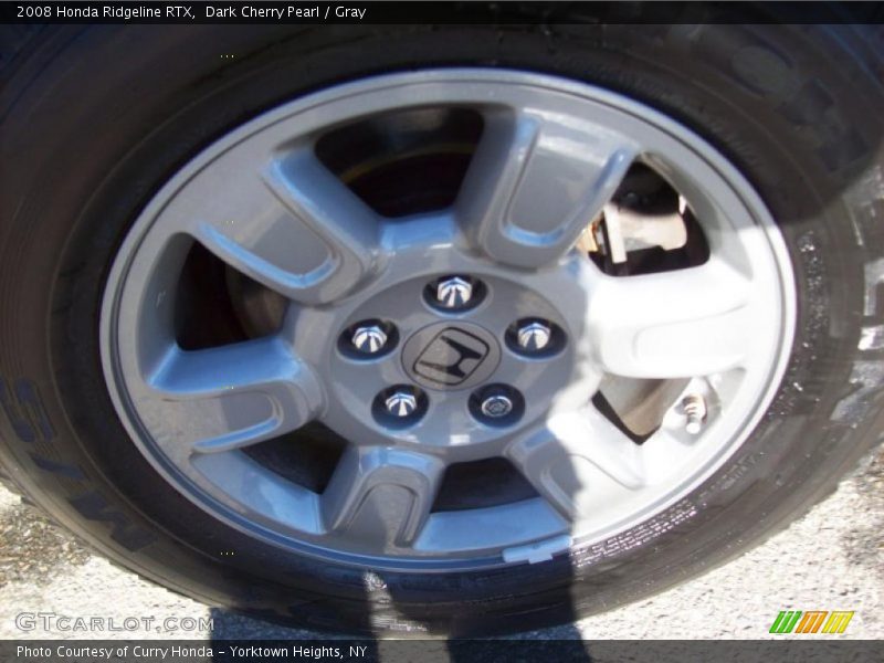 Dark Cherry Pearl / Gray 2008 Honda Ridgeline RTX