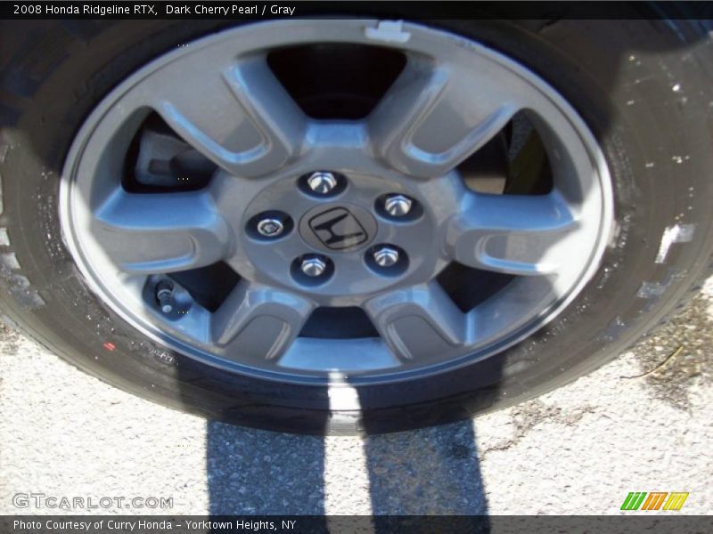 Dark Cherry Pearl / Gray 2008 Honda Ridgeline RTX