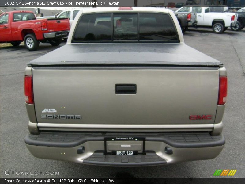 Pewter Metallic / Pewter 2002 GMC Sonoma SLS Crew Cab 4x4