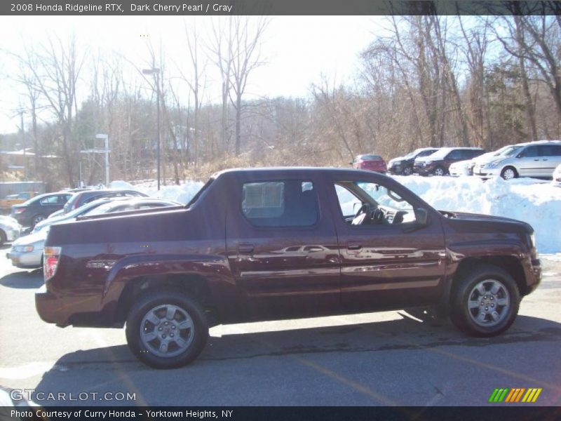 Dark Cherry Pearl / Gray 2008 Honda Ridgeline RTX