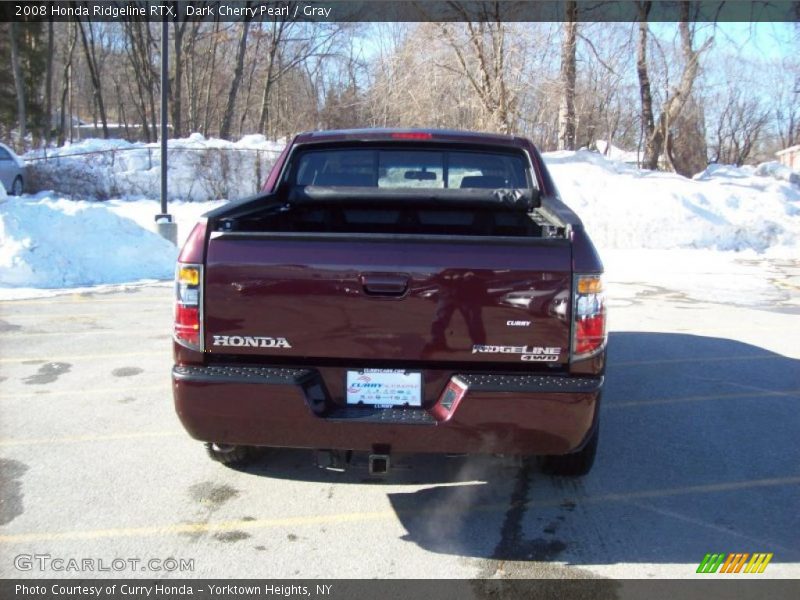 Dark Cherry Pearl / Gray 2008 Honda Ridgeline RTX