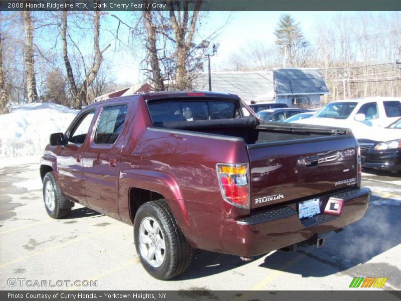 Dark Cherry Pearl / Gray 2008 Honda Ridgeline RTX