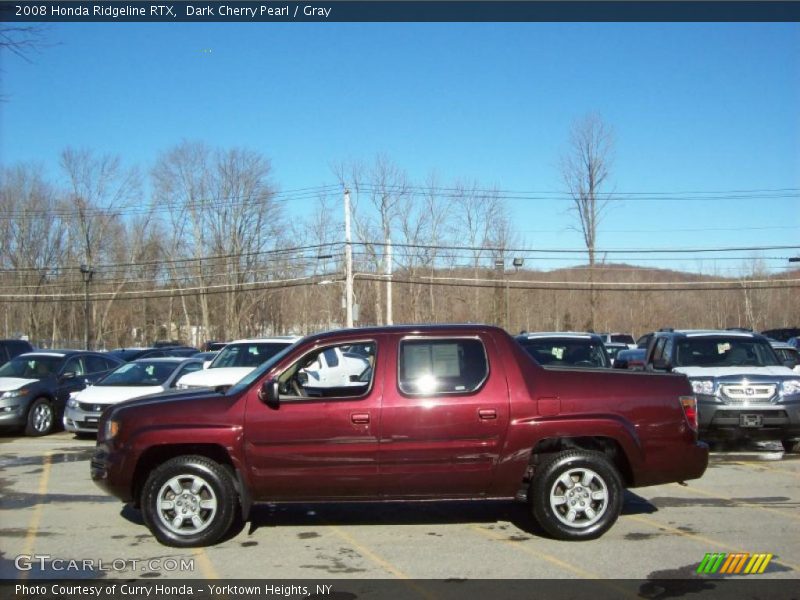 Dark Cherry Pearl / Gray 2008 Honda Ridgeline RTX