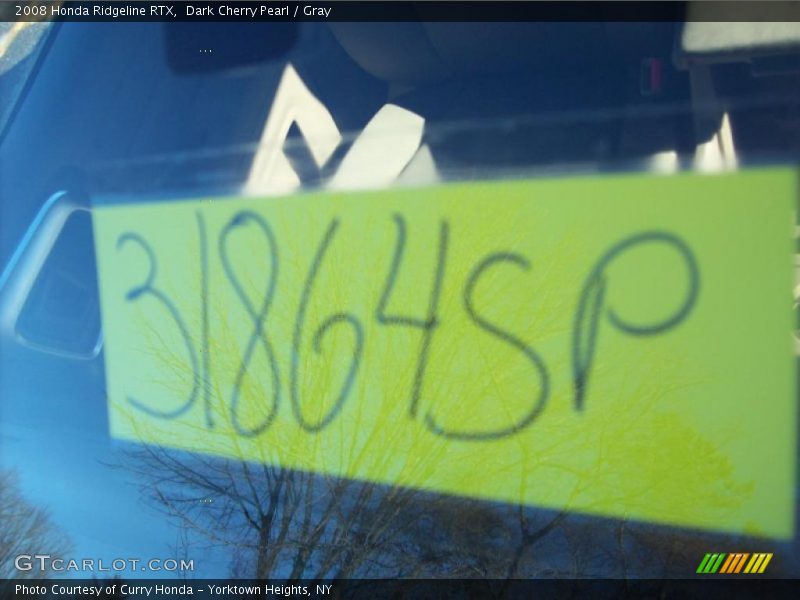 Dark Cherry Pearl / Gray 2008 Honda Ridgeline RTX