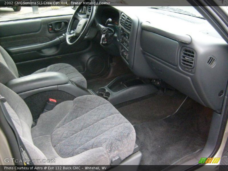 Pewter Metallic / Pewter 2002 GMC Sonoma SLS Crew Cab 4x4