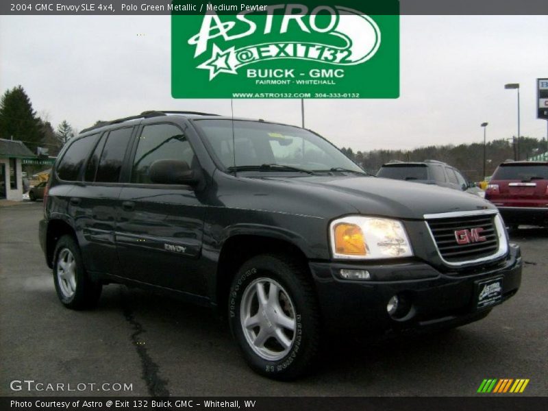 Polo Green Metallic / Medium Pewter 2004 GMC Envoy SLE 4x4