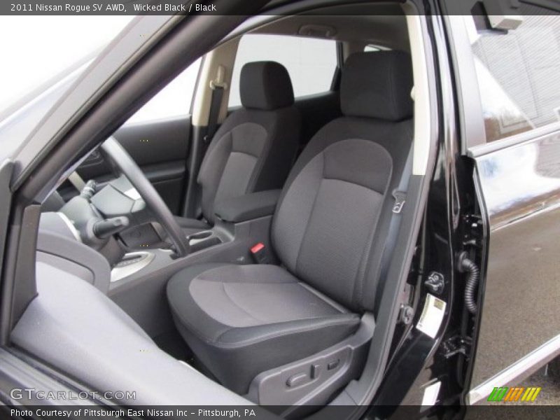  2011 Rogue SV AWD Black Interior