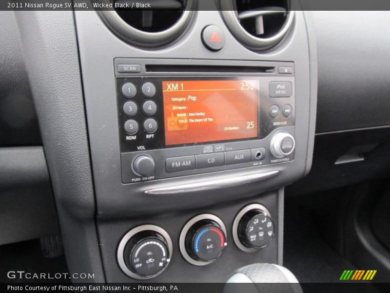 Wicked Black / Black 2011 Nissan Rogue SV AWD