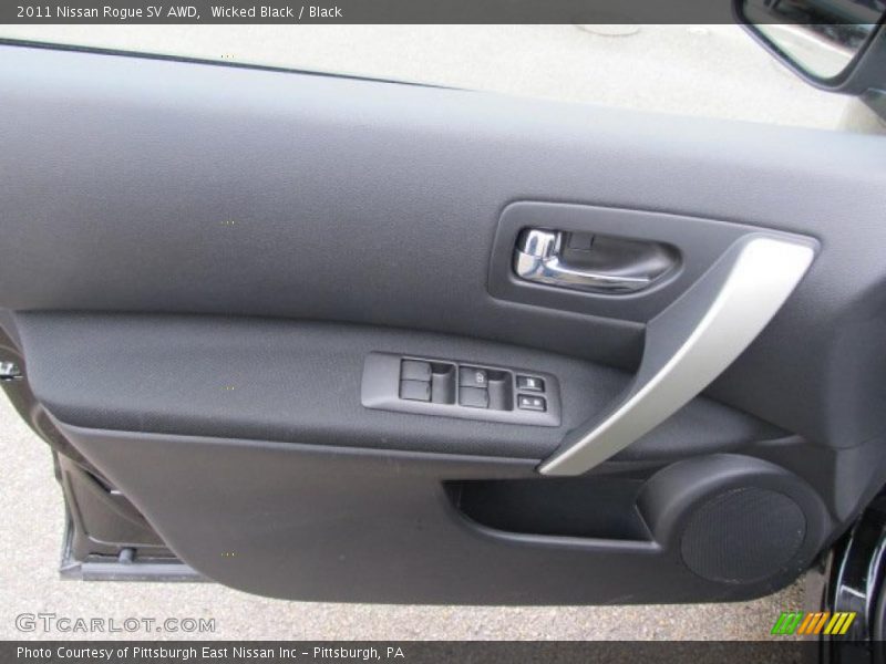 Wicked Black / Black 2011 Nissan Rogue SV AWD