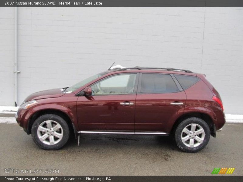 Merlot Pearl / Cafe Latte 2007 Nissan Murano SL AWD