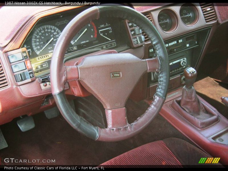 Burgundy / Burgundy 1987 Nissan 300ZX GS Hatchback